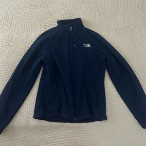 THE NORTH FACE soft shell jacket, size small, color navy